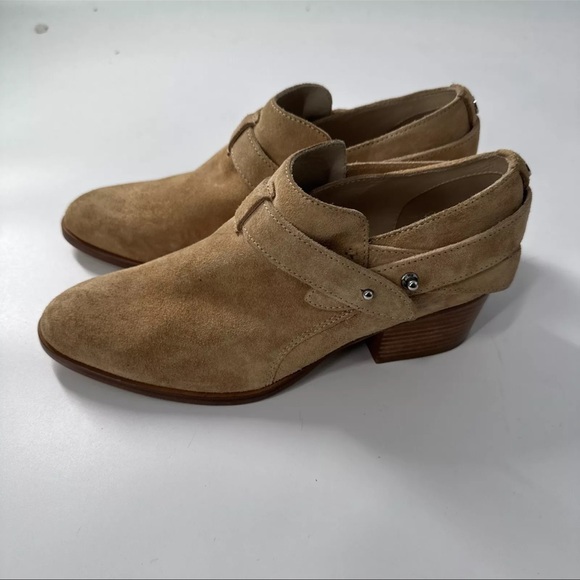 Rag & Bone Tan Suede Leather Ankle Boots Booties Women's Size 36.5/6.5 - Picture 1 of 7